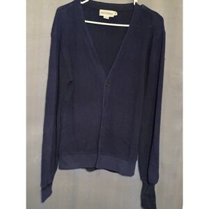 Men M Vtg Jack Nicklaus Acrylic Cardigan Sweater Blue‎